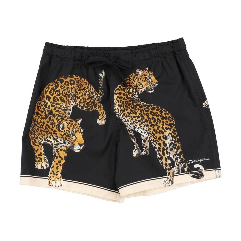 Dolce & Gabbana Bermuda Shorts with Leopard